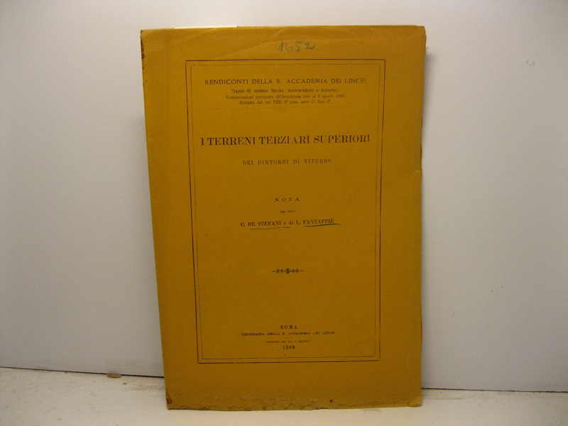 I terreni terziari superiori dei dintorni di Viterbo